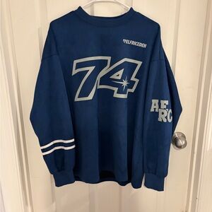 Aelfric Eden vintage oversized crewneck street wear navy